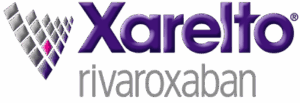 Xarelto 20 mg tablets in original bottle, prescription anticoagulant medication for preventing and treating DVT and pulmonary embolism, available with a valid prescription from a licensed Canadian pharmacy